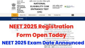 NEET 2025: NEET 2025 परीक्षा तिथि घोषित, इस दिन से आवेदन शुरू